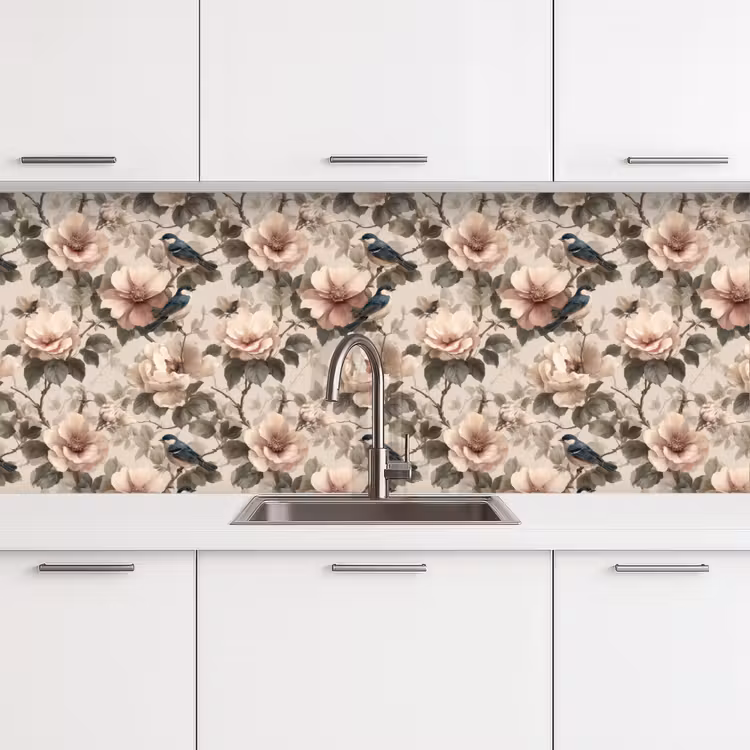 Keuken achterwand - Klassiek - Vogels - Kleurrijk — 4