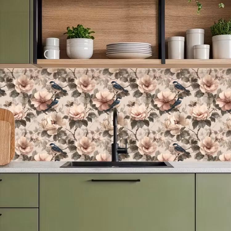 Keuken achterwand - Klassiek - Vogels - Kleurrijk — 8