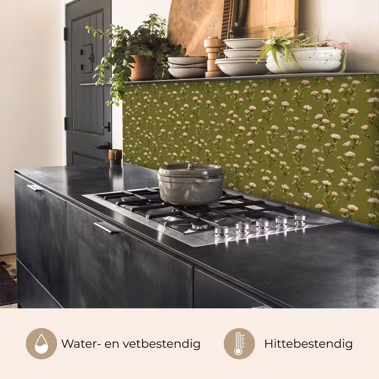 Keuken achterwand - Landelijk - Bloemen - Groen — 5