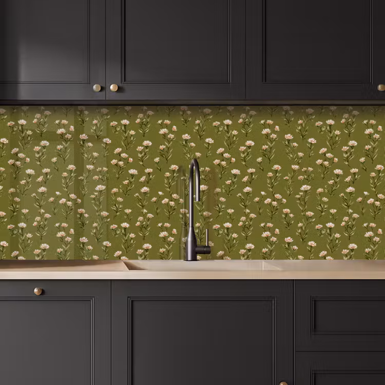 Keuken achterwand - Landelijk - Bloemen - Groen — 6