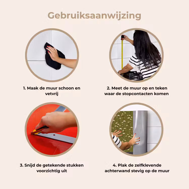 Keuken achterwand - Landelijk - Bloemen - Groen — 9