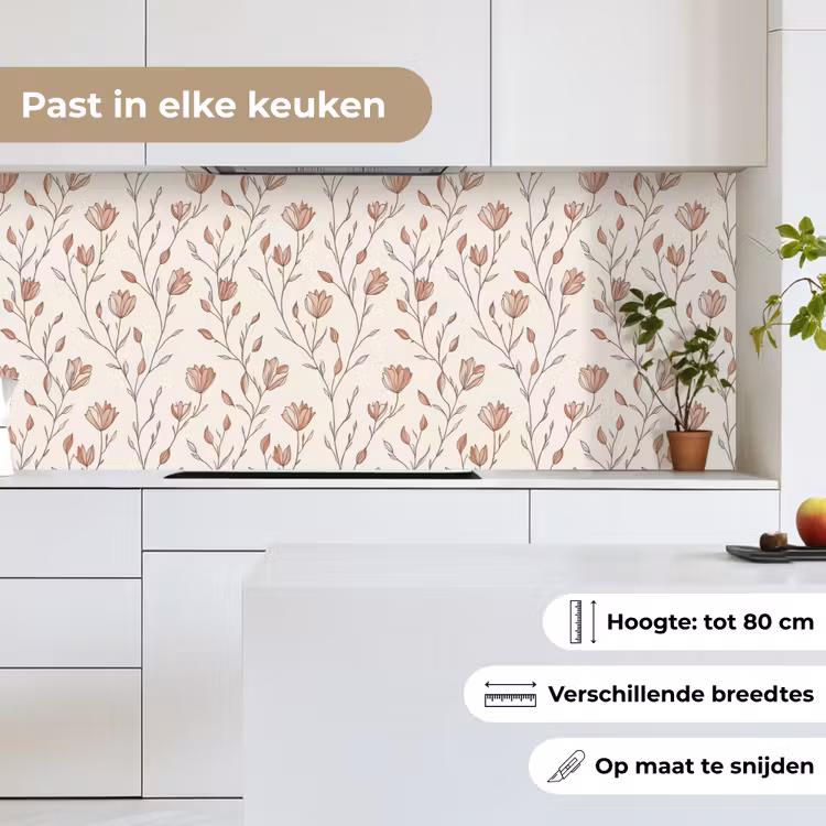 Keuken achterwand - Patroon - Klassiek - Roze — 7
