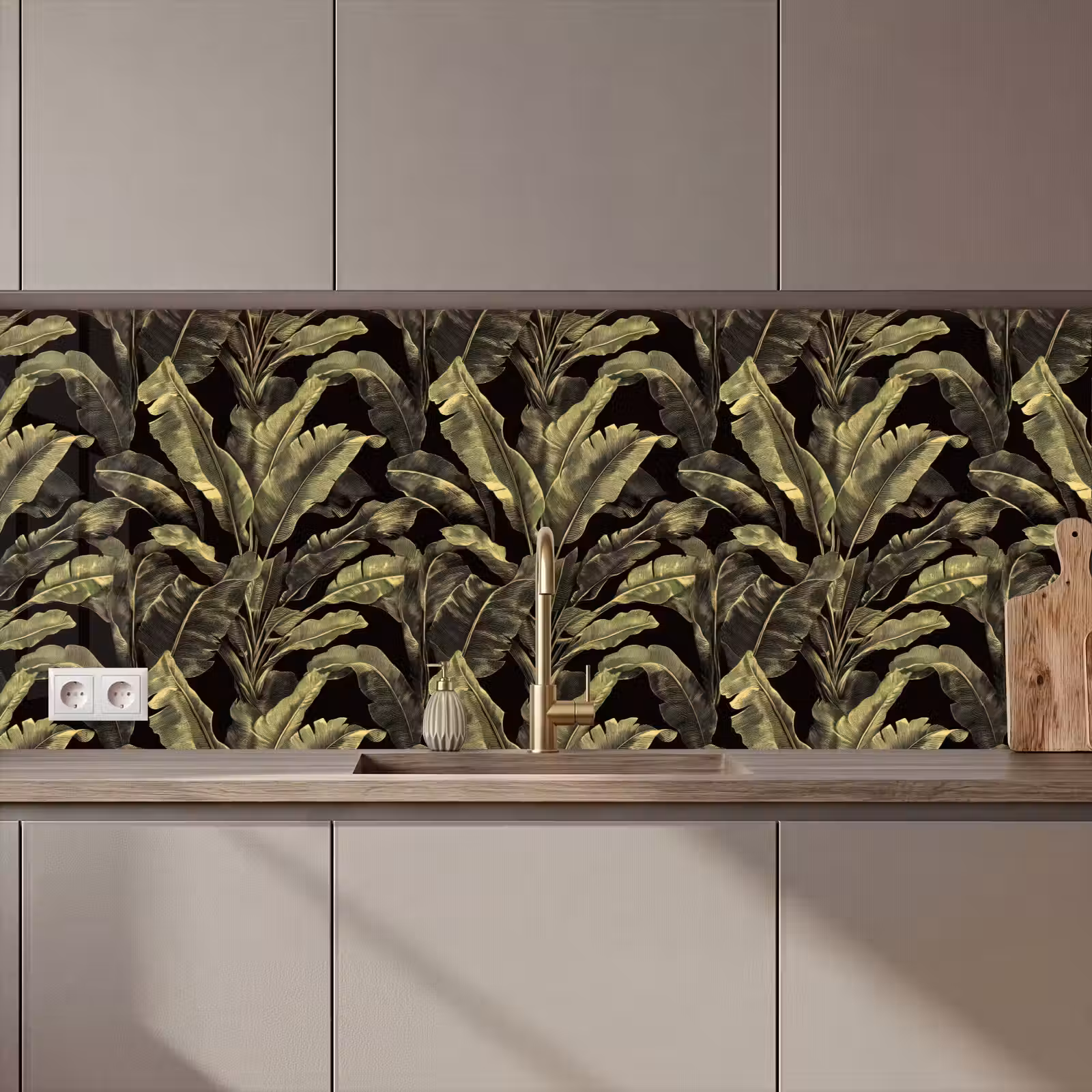 Keuken achterwand - Botanisch - Bladeren - Groen — 1