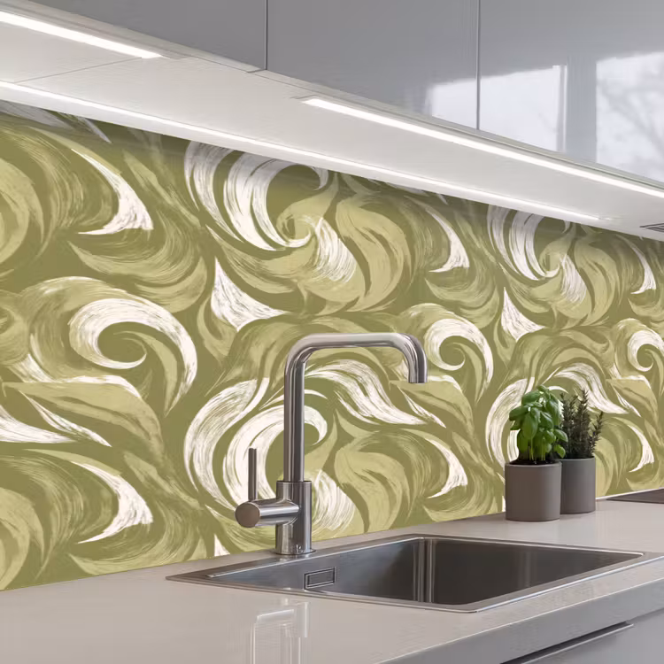 Keuken achterwand - Abstract - Textuur - Groen — 2