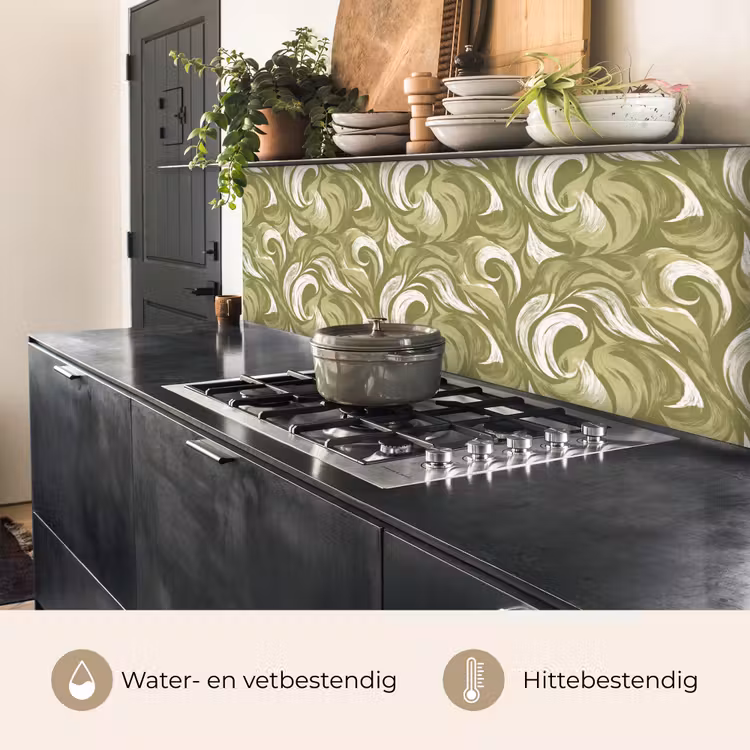 Keuken achterwand - Abstract - Textuur - Groen — 5