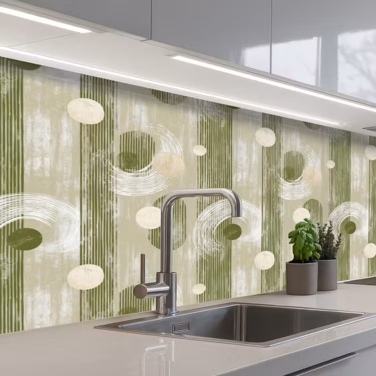 Keuken achterwand - Artistiek - Modern - Groen — 2