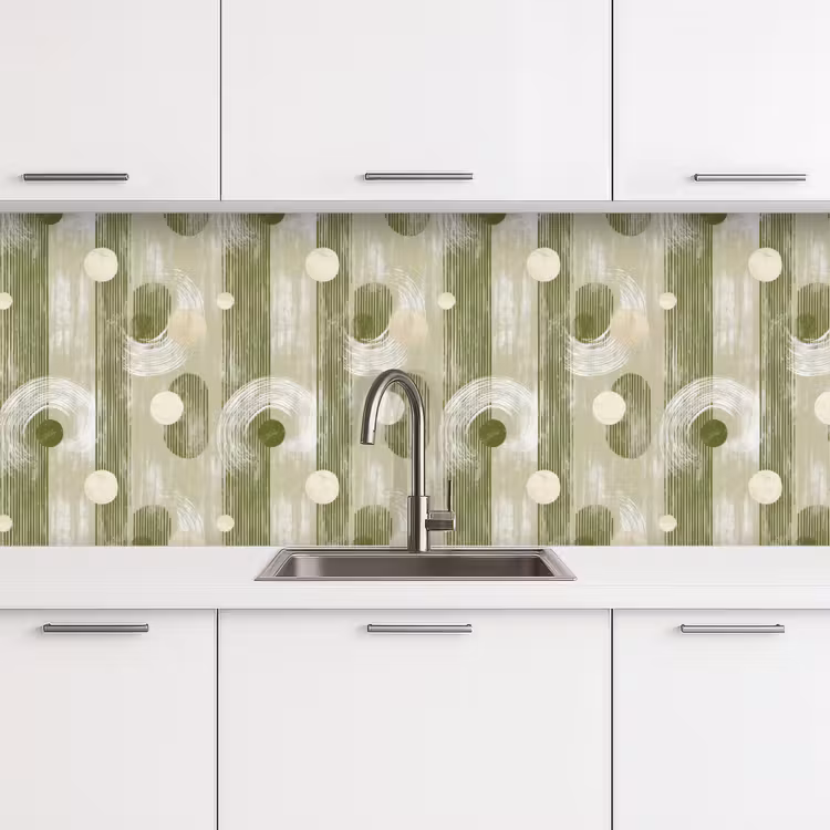 Keuken achterwand - Artistiek - Modern - Groen — 4