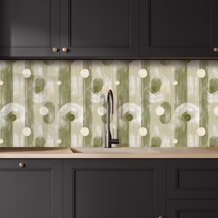 Keuken achterwand - Artistiek - Modern - Groen — 6