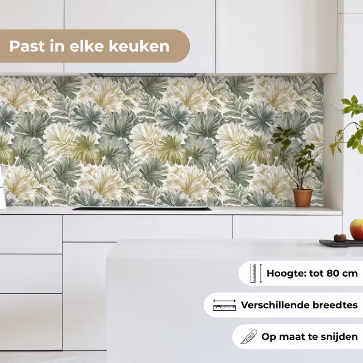 Keuken achterwand - Bladeren - Botanisch - Groen — 7