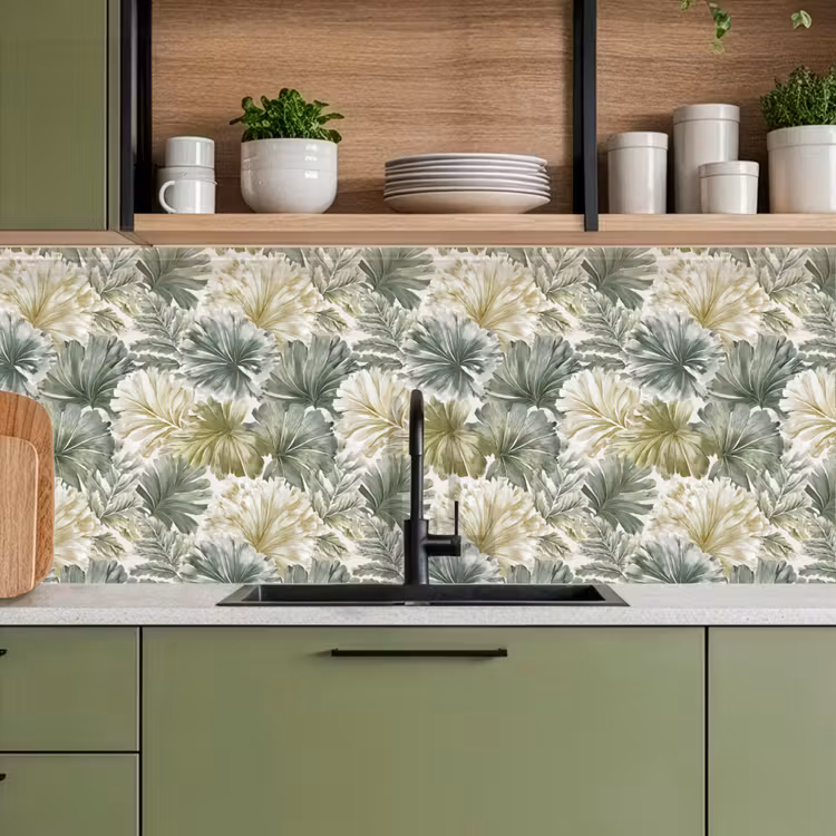 Keuken achterwand - Bladeren - Botanisch - Groen — 8