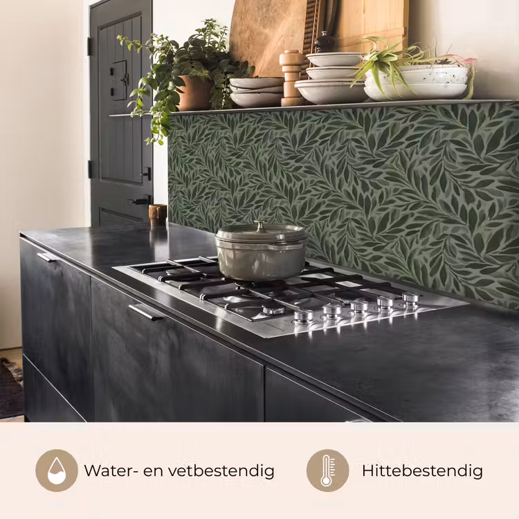 Keuken achterwand - Bladeren - Organisch - Groen — 5