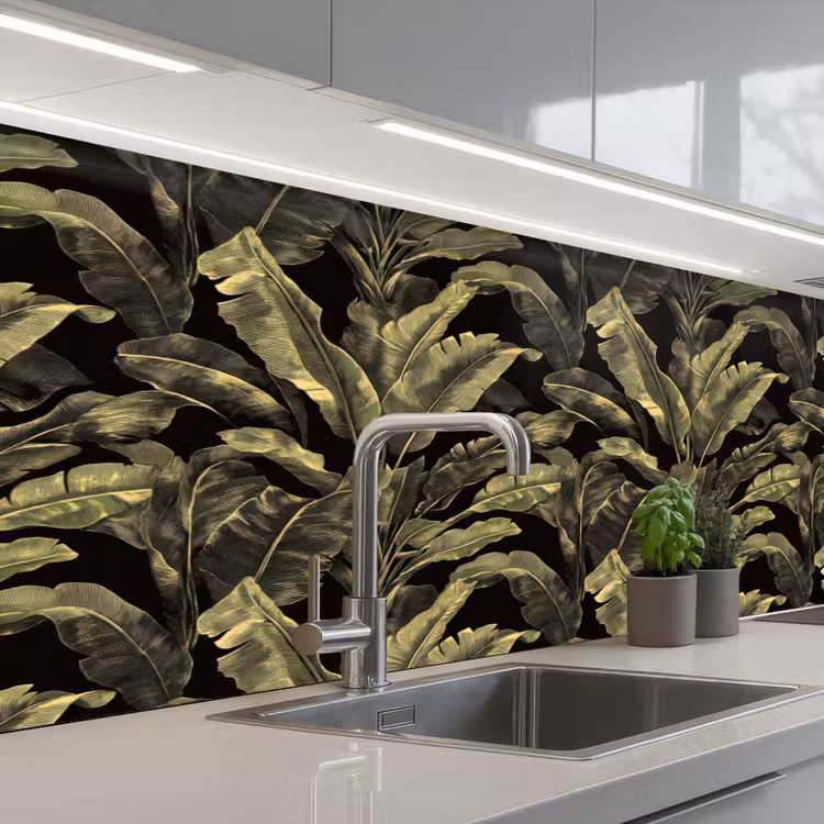 Keuken achterwand - Botanisch - Bladeren - Groen — 2