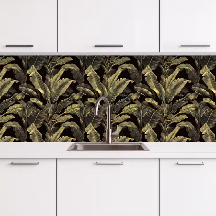 Keuken achterwand - Botanisch - Bladeren - Groen — 4