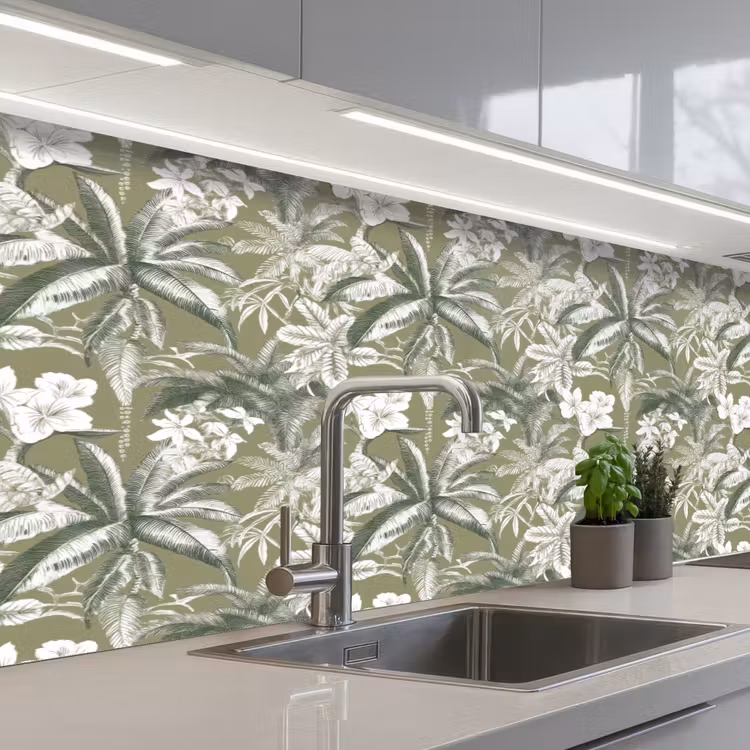 Keuken achterwand - Botanisch - Bloemen - Groen — 2