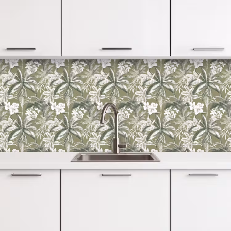 Keuken achterwand - Botanisch - Bloemen - Groen — 4