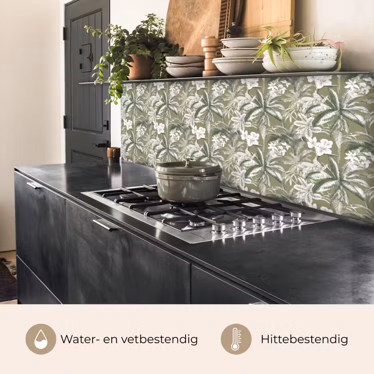Keuken achterwand - Botanisch - Bloemen - Groen — 5