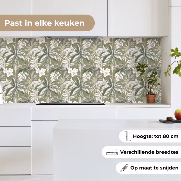 Keuken achterwand - Botanisch - Bloemen - Groen — 7