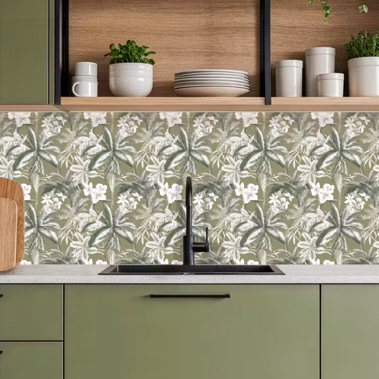 Keuken achterwand - Botanisch - Bloemen - Groen — 8