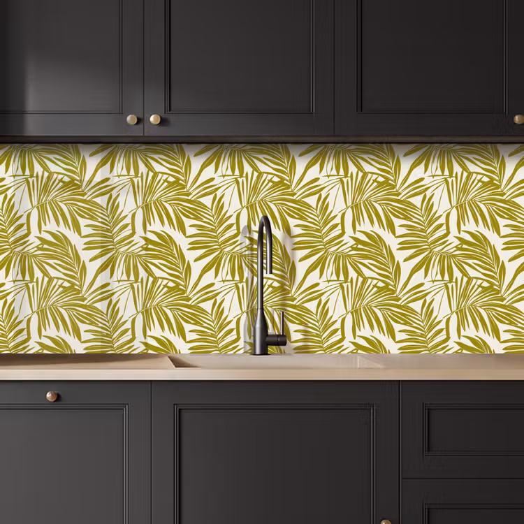 Keuken achterwand - Palmblad - Patroon - Groen — 6