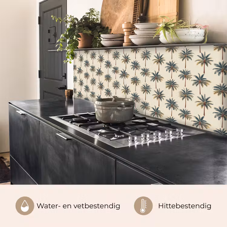 Keuken achterwand - Palmbomen - Tropisch - Groen — 5