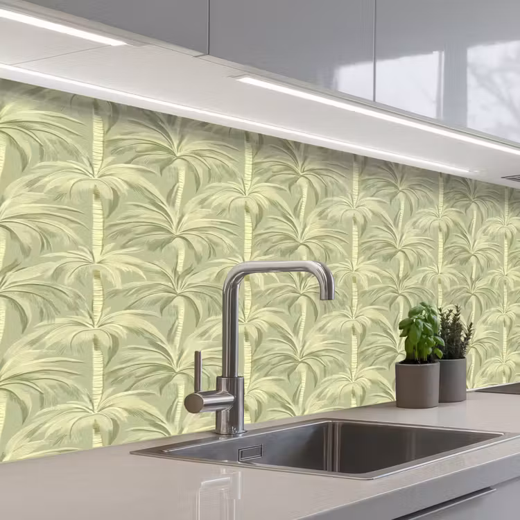 Keuken achterwand - Palmwoud - Tropisch - Groen — 2