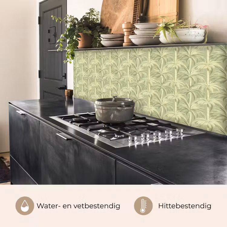 Keuken achterwand - Palmwoud - Tropisch - Groen — 5