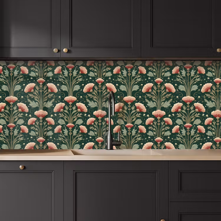 Keuken achterwand - Patroon - Botanisch - Kleurrijk — 6
