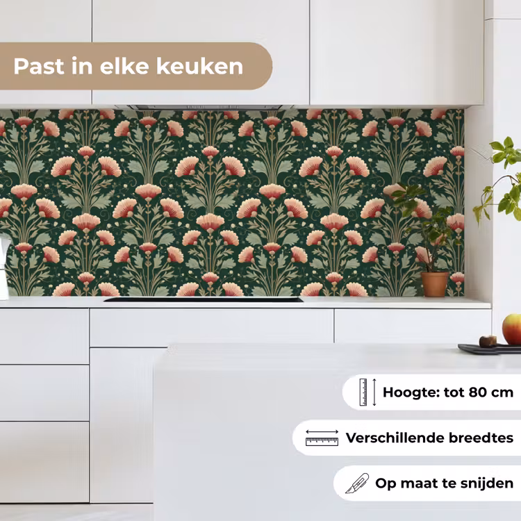 Keuken achterwand - Patroon - Botanisch - Kleurrijk — 7