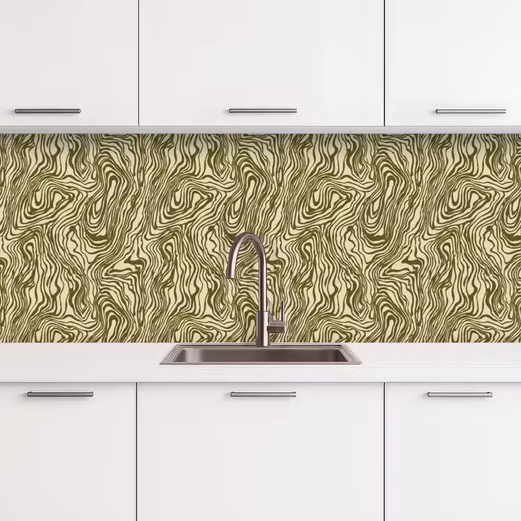 Keuken achterwand - Abstract - Marmer - Groen — 4