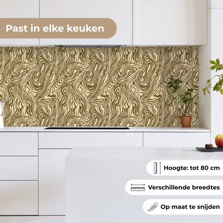 Keuken achterwand - Abstract - Marmer - Groen — 7