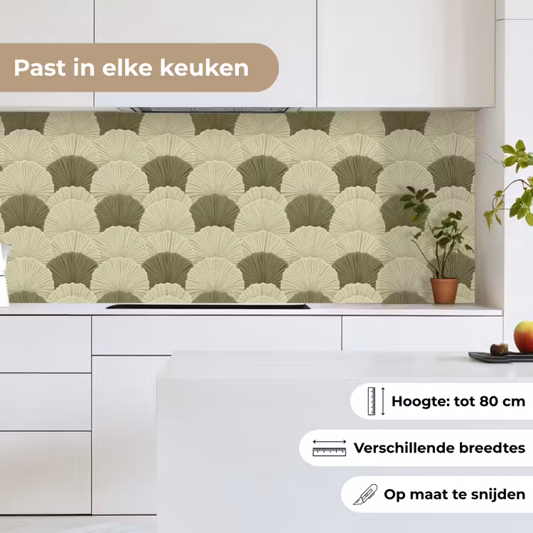 Keuken achterwand - Bladeren - Structuur - Groen — 7