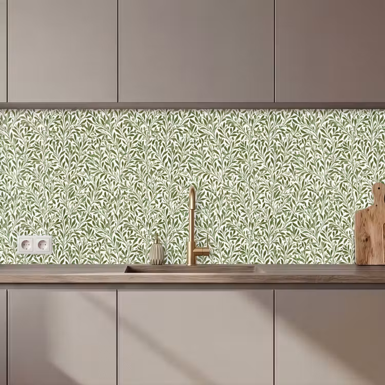 Keuken achterwand - Botanisch - Takken - Groen — 1