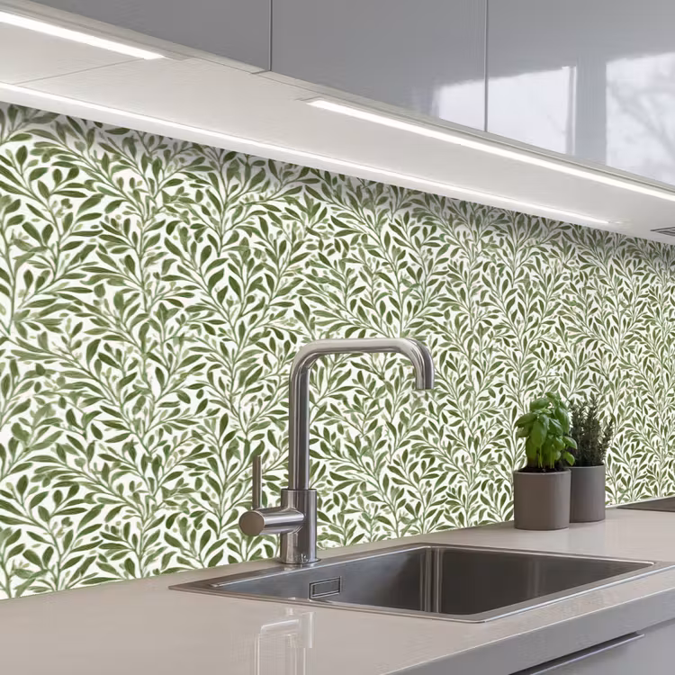 Keuken achterwand - Botanisch - Takken - Groen — 2