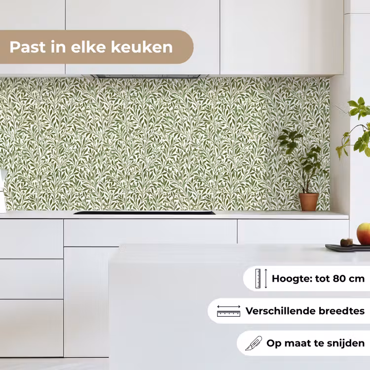 Keuken achterwand - Botanisch - Takken - Groen — 7