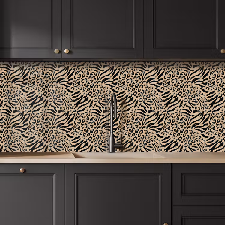 Keuken achterwand - Giraf - Zebra - Motief - Bruin — 6