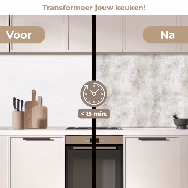 Keuken achterwand - Grijs - Beton - Verweerd — 3