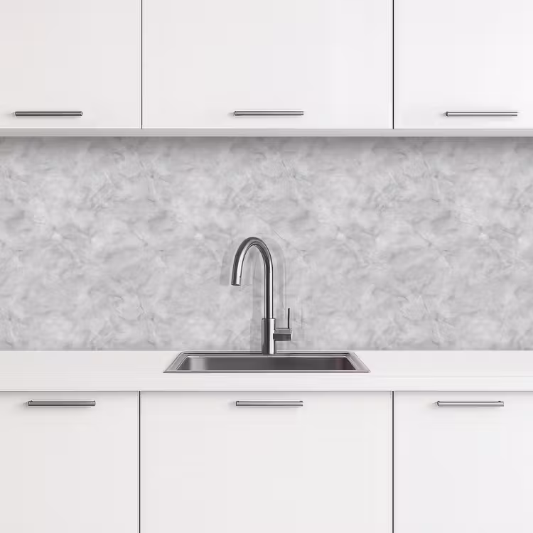 Keuken achterwand - Grijs - Marmer - Mat — 4