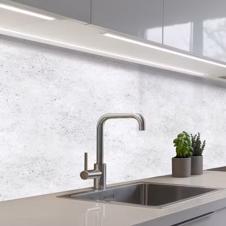 Keuken achterwand - Lichtgrijs - Betonstructuur - Subtiel — 2