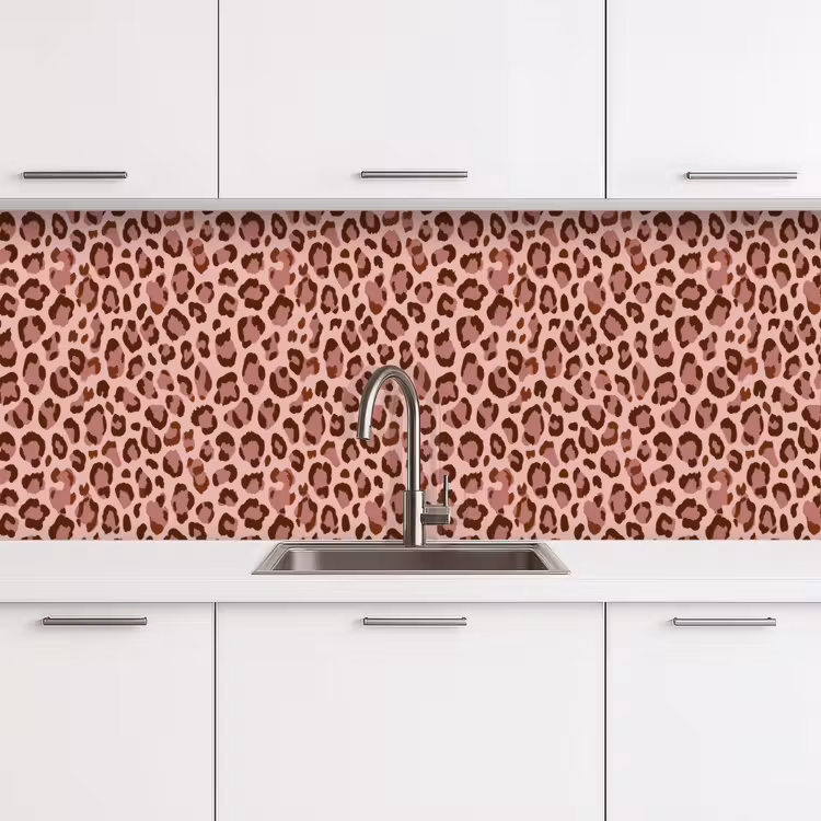 Keuken achterwand - Luipaard - Patroon - Roze — 4