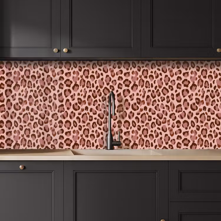 Keuken achterwand - Luipaard - Patroon - Roze — 6