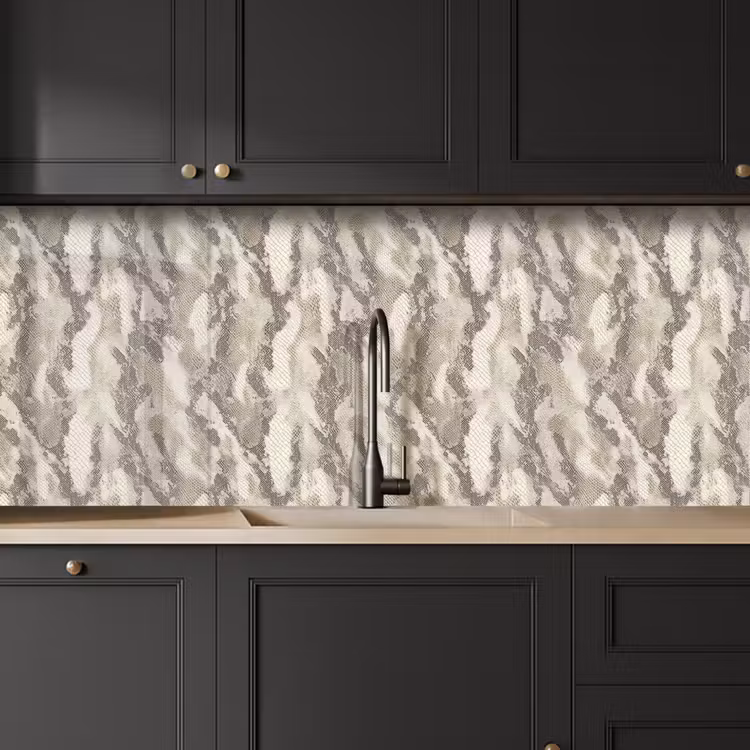 Keuken achterwand - Slang - Patroon - Taupe — 6