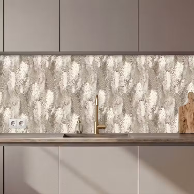 Keuken achterwand - Slang - Textuur - Zand — 1