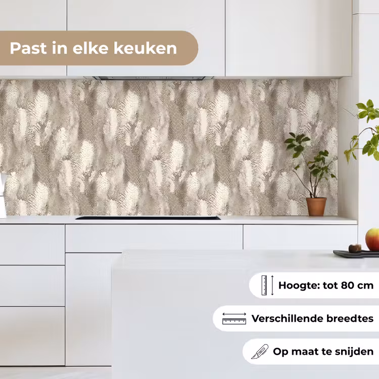 Keuken achterwand - Slang - Textuur - Zand — 7