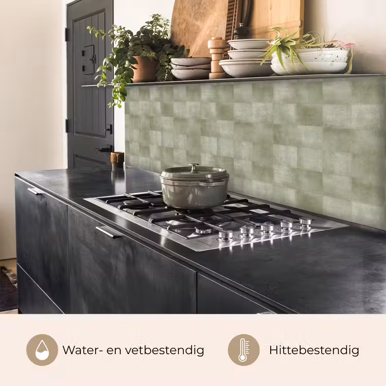 Keuken achterwand - Vlakken - Rustiek - Groen — 5