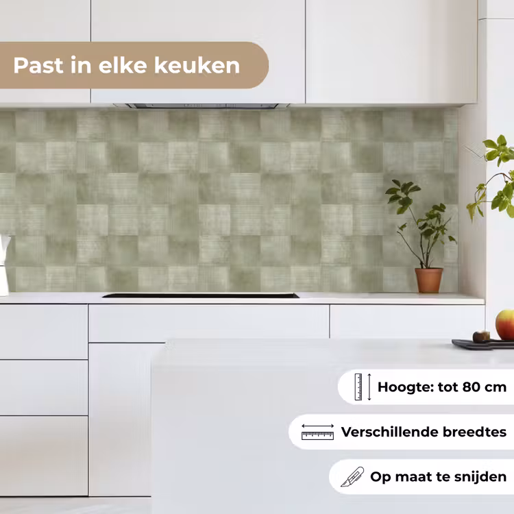 Keuken achterwand - Vlakken - Rustiek - Groen — 7