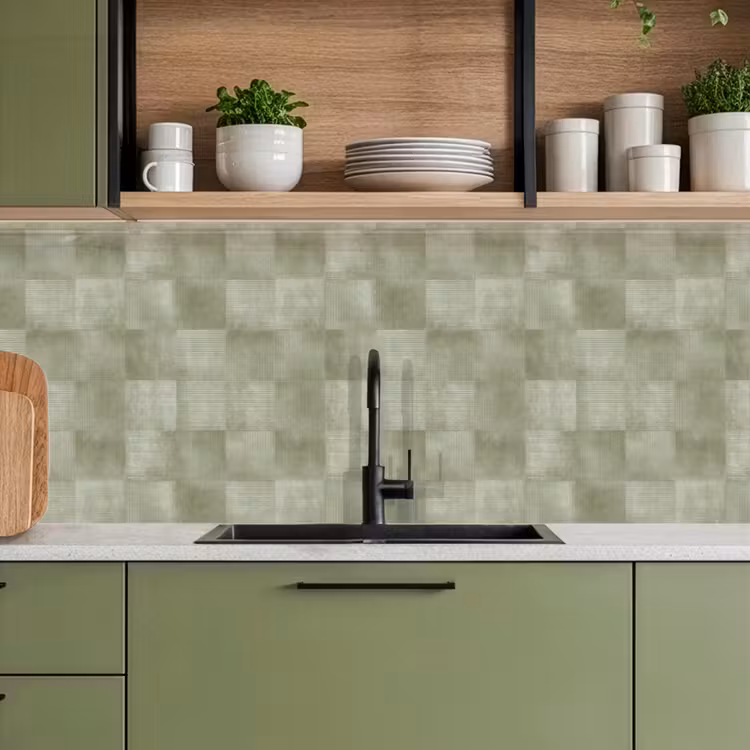 Keuken achterwand - Vlakken - Rustiek - Groen — 8