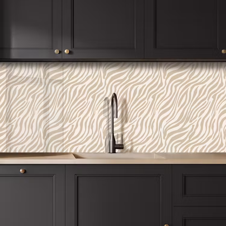 Keuken achterwand - Zebra - Patroon - Beige — 6