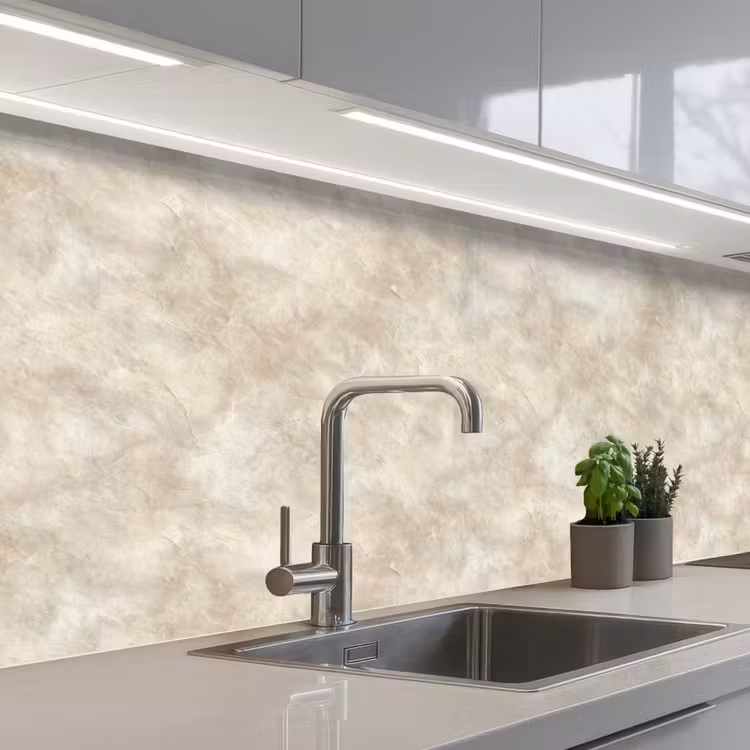Keuken achterwand - Beige - Reliëfstructuur - Natuursteen — 2