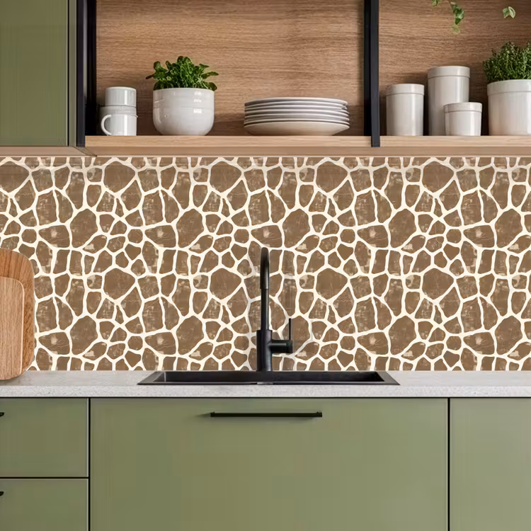 Keuken achterwand - Giraf - Klassiek - Bruin — 8