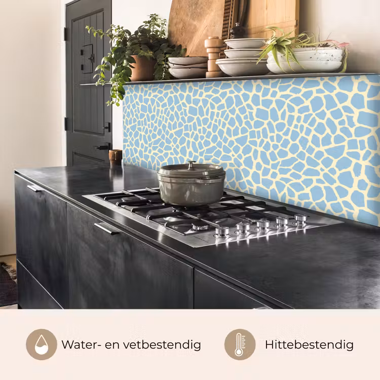 Keuken achterwand - Giraf - Modern - Blauw — 5